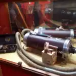 Historical depth charges on display at The Kinky Tourist museum.