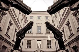 A courtyard passage in Prague
